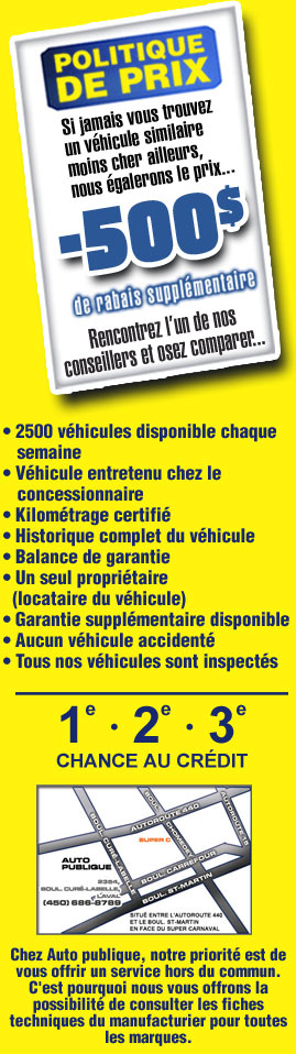 autos usagées à vendre a Laval - Auto Publique Laval autos usagées à vendre a Laval - Auto Publique Laval